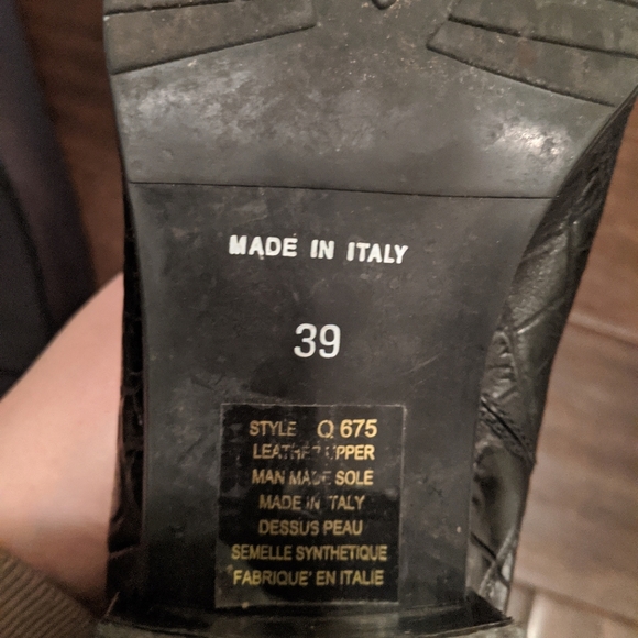 Fabianelli Black Snakeskin Booties - Picture 5 of 8